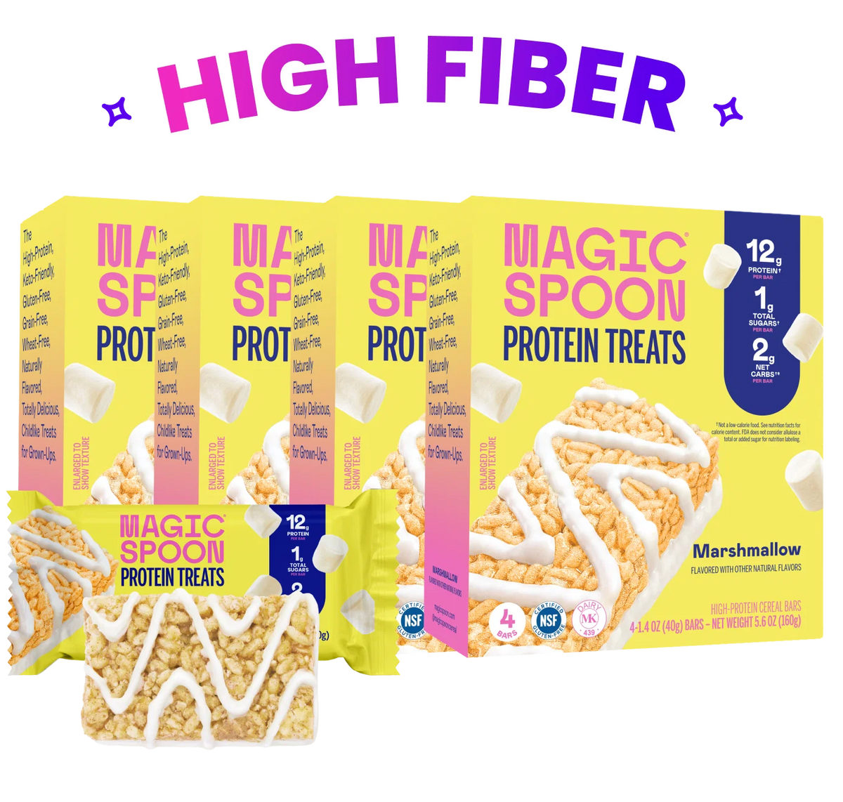 Marshmallow - 16 Cereal Treats (4 Boxes)